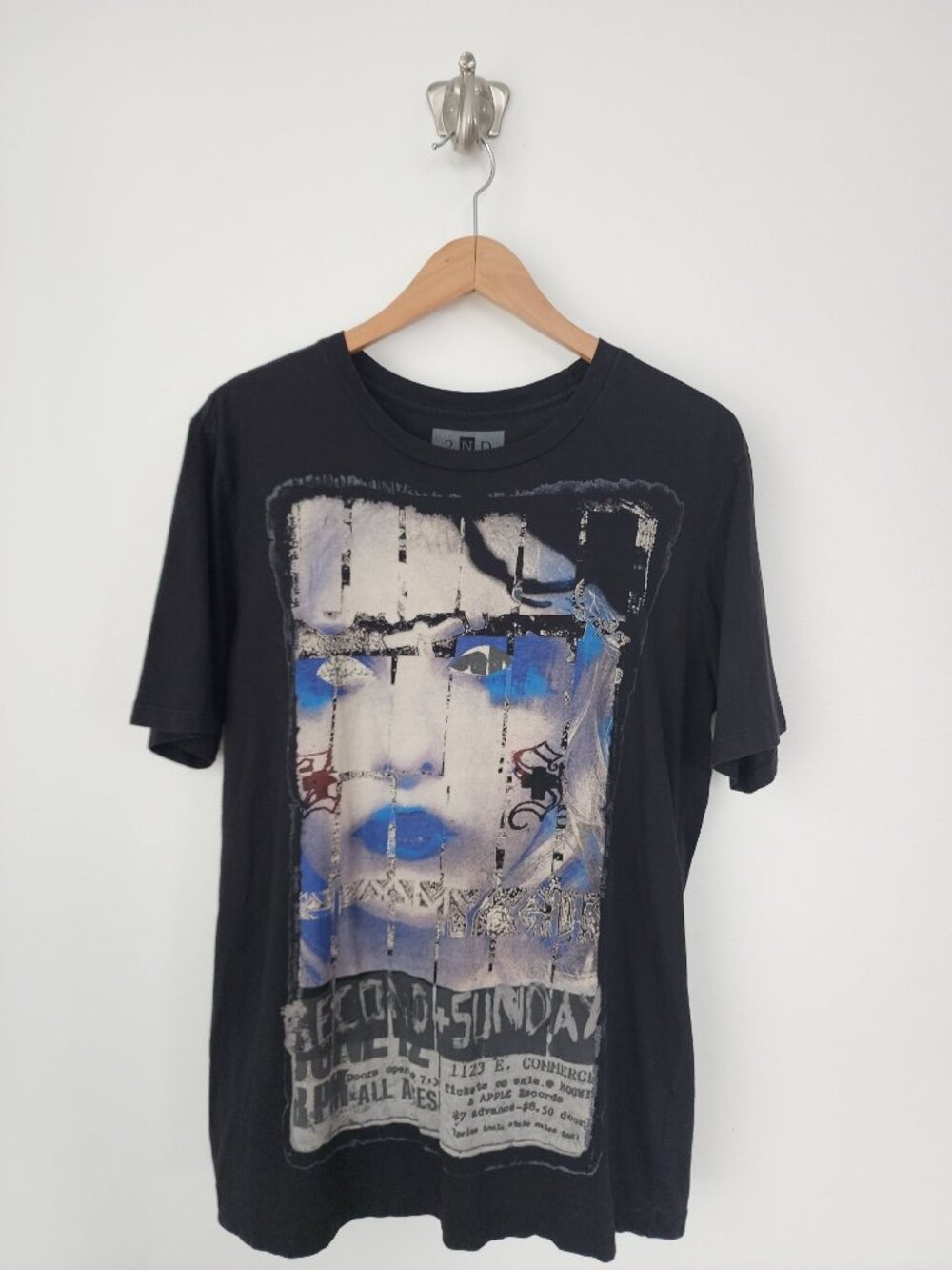 2nd Sunday black women graphic short sleeve T-shirt L